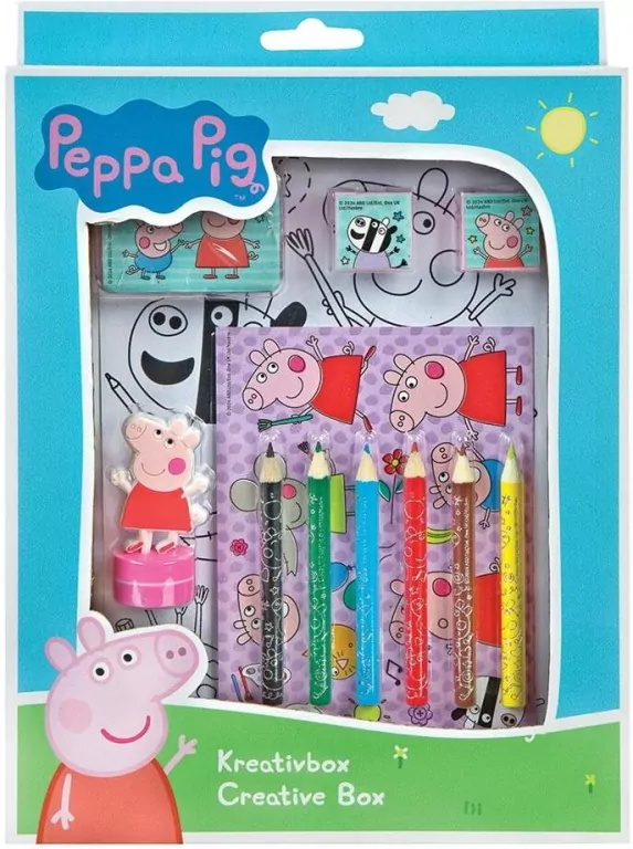 Świnka Peppa Zestaw kreatywny 21 elementów - tantis.pl