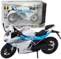 Motocykl metalowy ze światłem i dźwiękiem 1:12 - tantis.pl