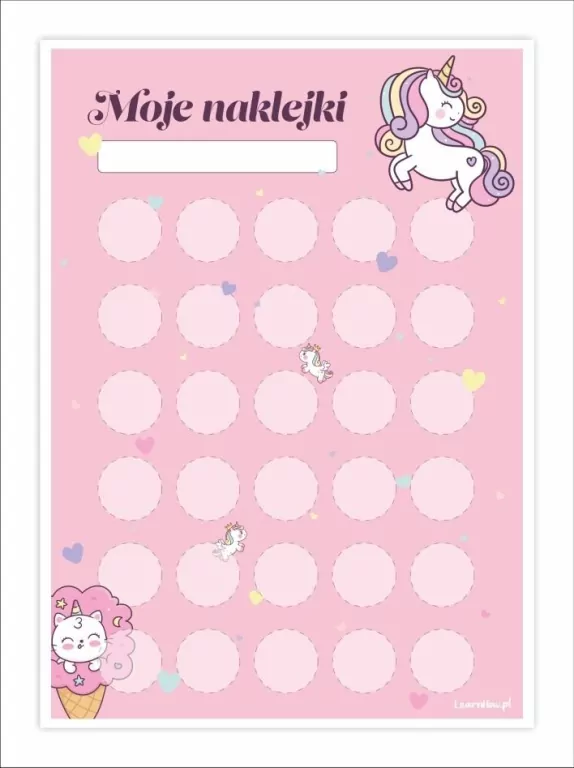 Karty motywacyjne jednorożce - tantis.pl