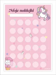 Karty motywacyjne jednorożce