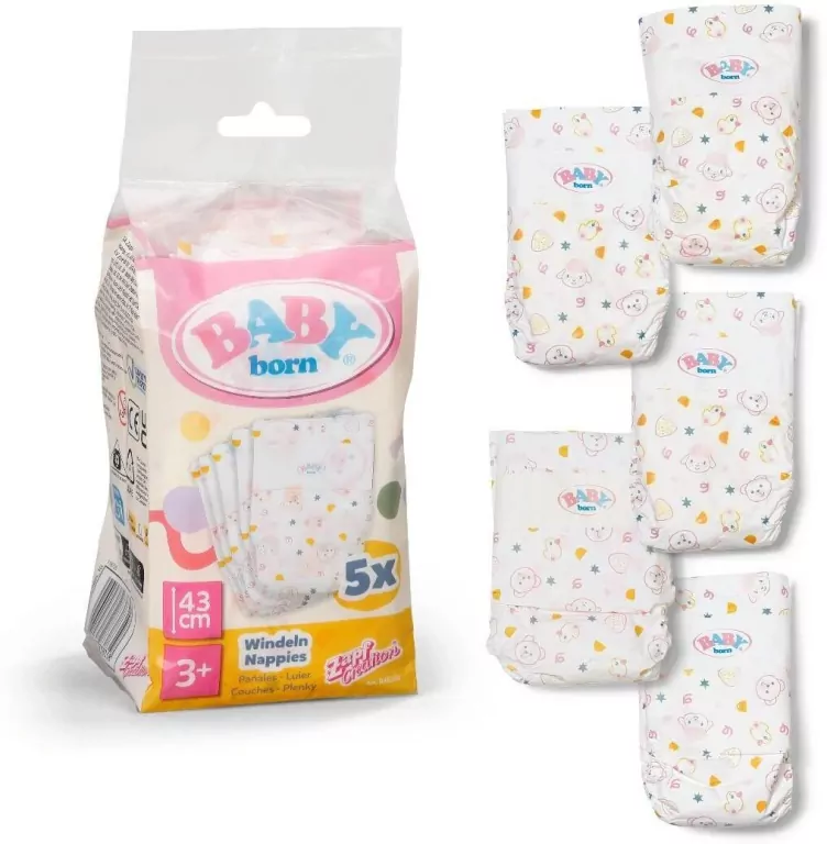 Baby born - Nappies 5pack - tantis.pl