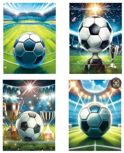 Torebka prezentowa M Piłka nożna szerokie dno. 1 sztuka - tantis.pl