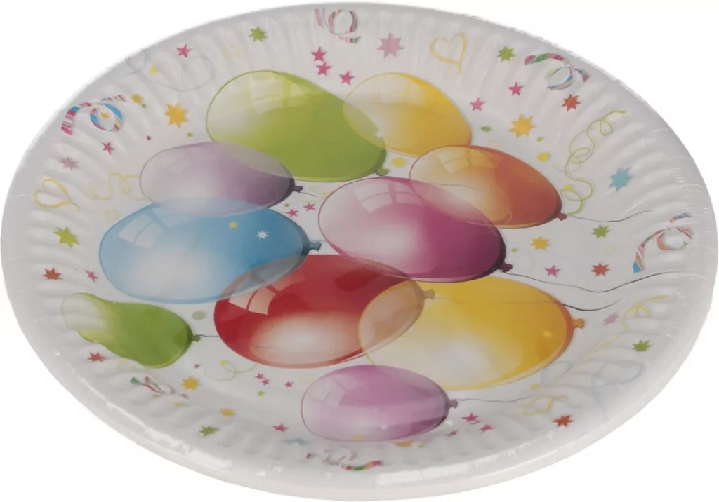 TALERZ PAP 180 BALONY KOLOR PM OP8SZT - tantis.pl