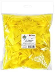 Piórka puch 16g. Żółte