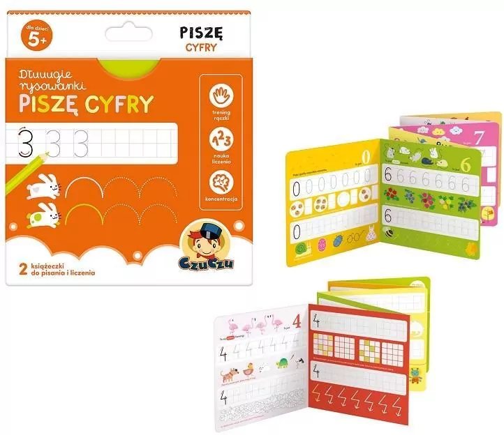CzuCzu. Dłuuugie rysowanki. Piszę cyfry - tantis.pl