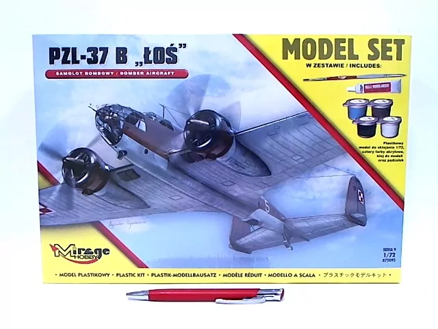 Model do sklejania. Samolot Bombowy PZL-37B "ŁOŚ" - tantis.pl
