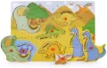 Układanka drewniana z pinezkami. Dinozaury - tantis.pl