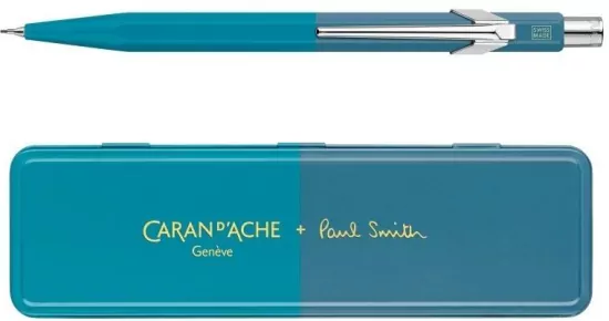 Ołówek mechaniczny 844 0,5mm, Paul Smith Ed4 w pudełku Cyan/Steel