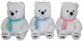 Miś polarny w szaliku 25cm MIX - tantis.pl