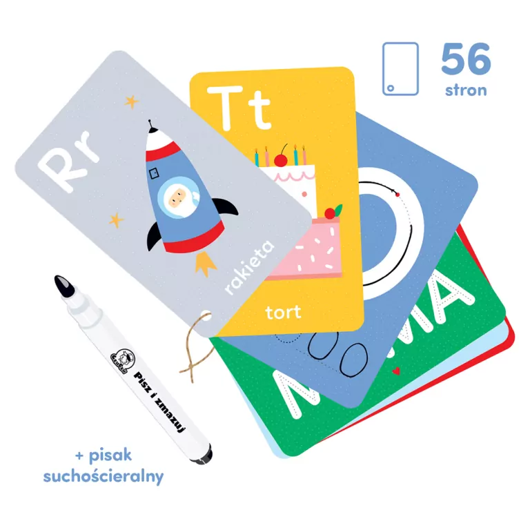 CzuCzu. Poznaję litery. Zabawy edukacyjne z pisakiem zmazywakiem 3+ - tantis.pl