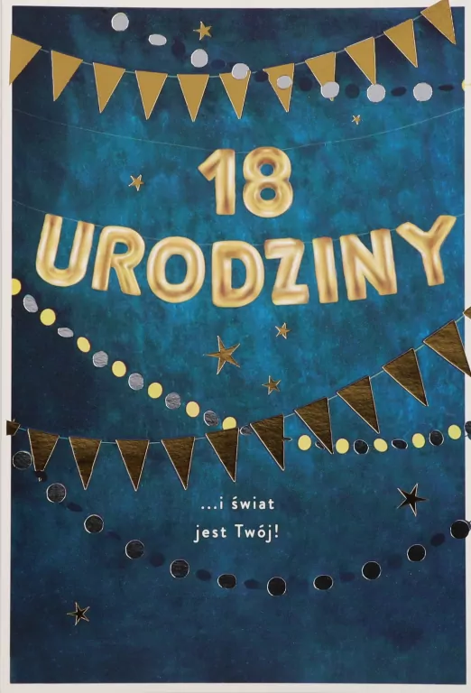 KARNET URODZINY 18 B6 Z KOP PD HM200-3193 - tantis.pl