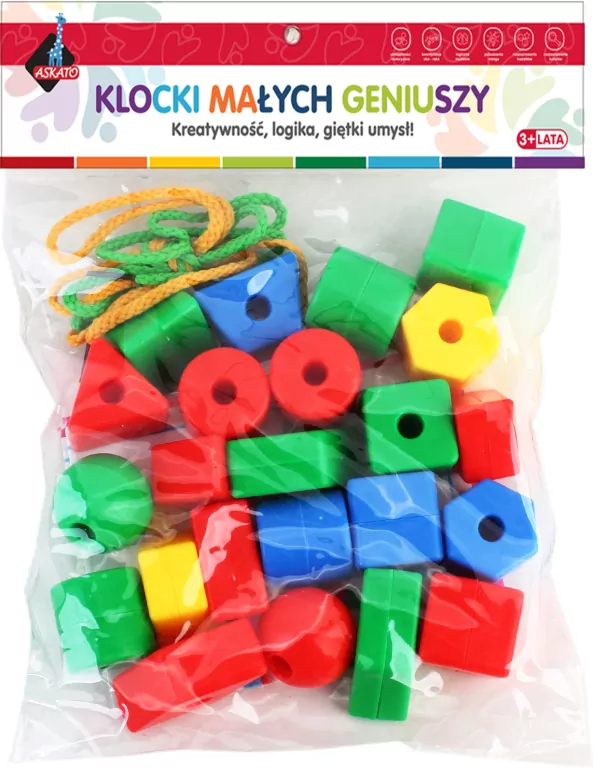 Klocki małych geniuszy. 22 elementy - tantis.pl