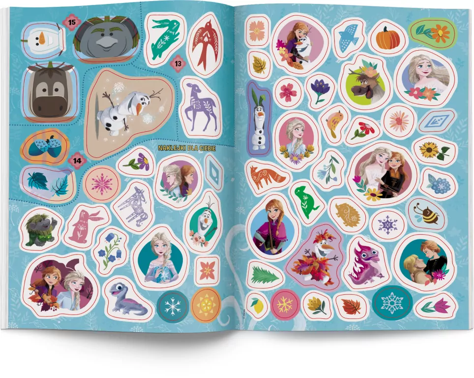 Kraina Lodu. 100 Brokatowych naklejek - tantis.pl