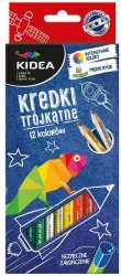 Kredki trójkątne. 12 kolorów