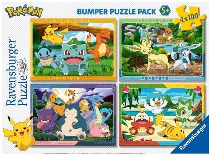 Puzzle 2D 4x100el Pokemon - tantis.pl