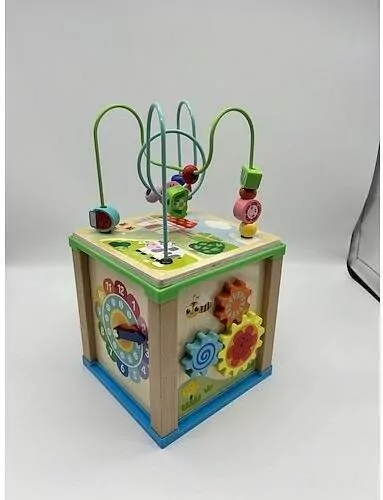 Drewniana kostka aktywizująca 5w1 - tantis.pl