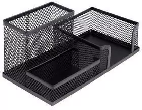 Przybornik wielofunkcyjny metalowy czarny MEMOBE - tantis.pl