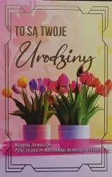 Karnet urodziny z wymiennymi cyframi JCX-236