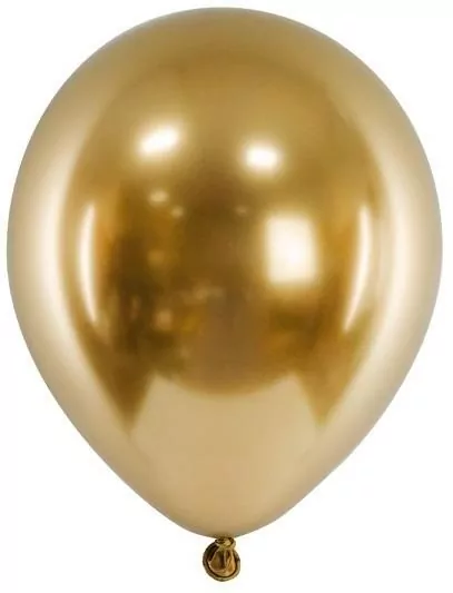 Balony Glossy złote 46 cm, 5 sztuk - tantis.pl