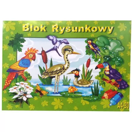 Blok rysunkowy A4 20 kartek - tantis.pl