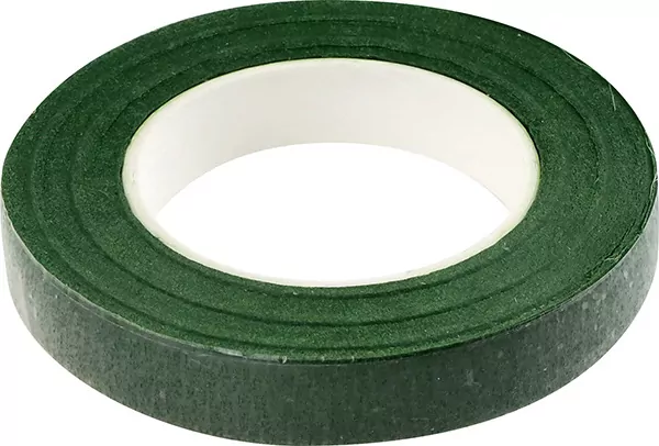Taśma florystyczna 12mm 27m ciemnozielona - tantis.pl