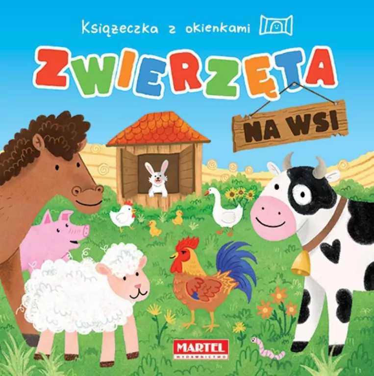 Książeczka z okienkami. Zwierzęta na wsi - tantis.pl