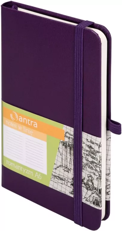 Notes A6 Linia Romantyzm Fiolet ANTRA - tantis.pl