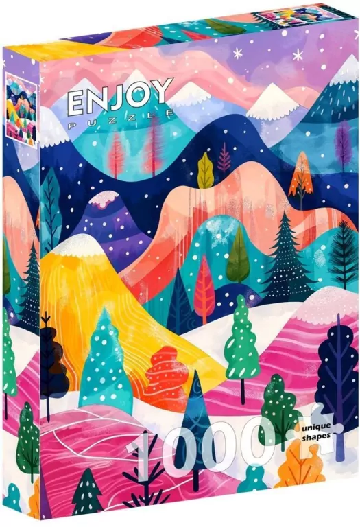 Puzzle 1000 Zimowa paleta barw - tantis.pl