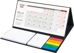 Kalendarz 2026 Biurkowy z notesem czarny