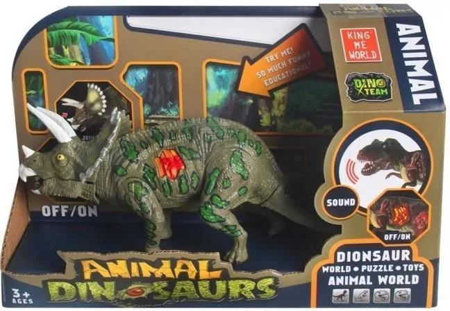 Dinozaur ze światłem i dżwiękiem MIX - tantis.pl