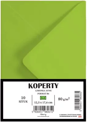 Koperty B6 limonka