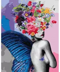 Malowanie po numerach. Piękny motyl