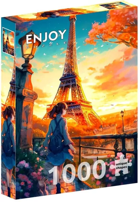 Puzzle 1000 Spacer w Paryżu / Francja - tantis.pl
