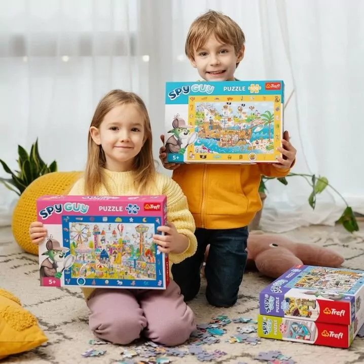 Puzzle 100. Spy Guy Miasteczko - tantis.pl