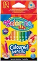 Kredki colorino kids ołówkowe trójkątne mini 12 kolorów - tantis.pl