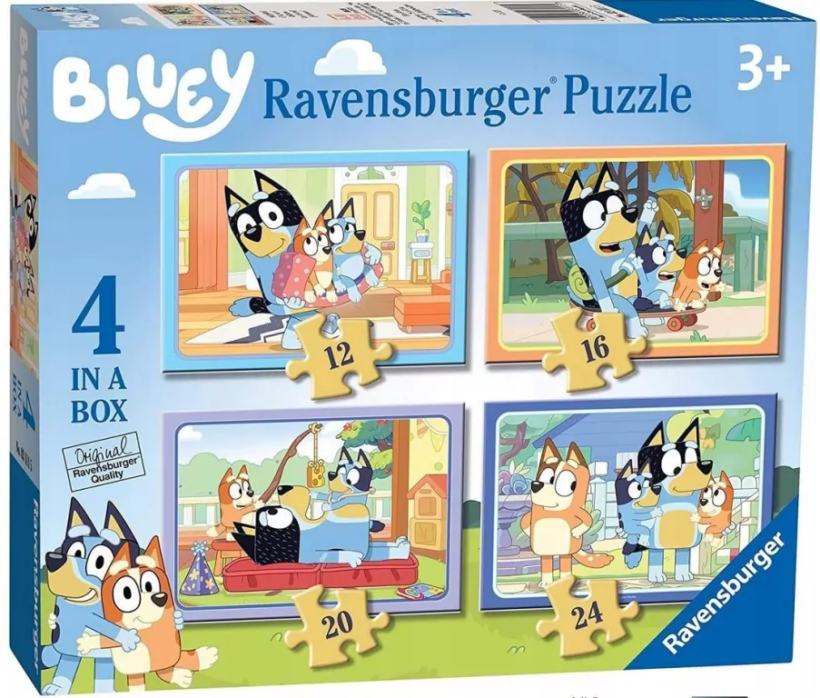 Puzzle 4w1 Bluey - tantis.pl