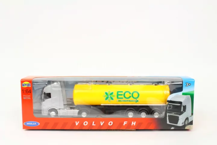 WELLY Ciężarówka z cysterną 1:64 VOLVO OIL TANKER 58017 - tantis.pl