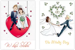 KARNET SLUB B6 Z KOP WYCIN MRG FOL