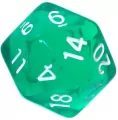 Komplet kości REBEL RPG - Mini Kryształowe - Zielone - tantis.pl