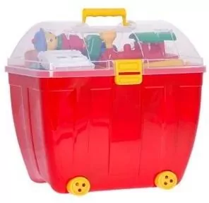 Kuferek duży z klockami 105el - tantis.pl