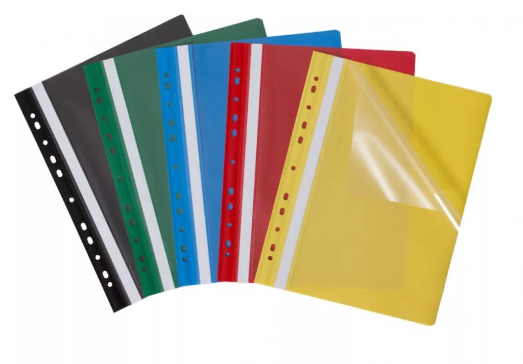 Skoroszyt A4 Budget PP z perforacją. Evo turkus - tantis.pl