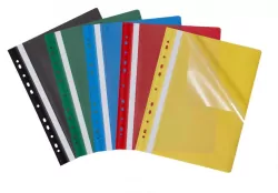 Skoroszyt A4 Budget PP z perforacją. Evo turkus