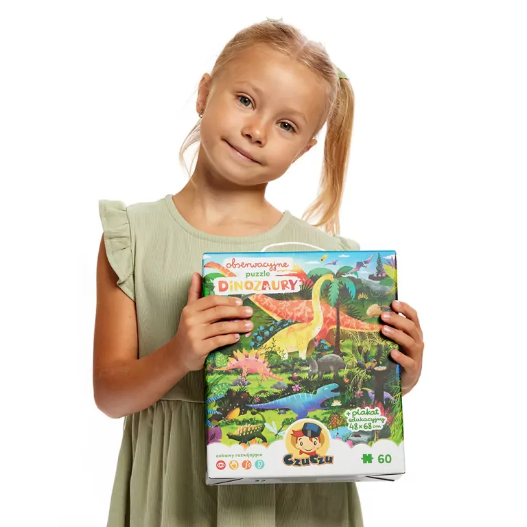 CzuCzu. Dinozaury. Obserwacyjne puzzle. 4+ - tantis.pl