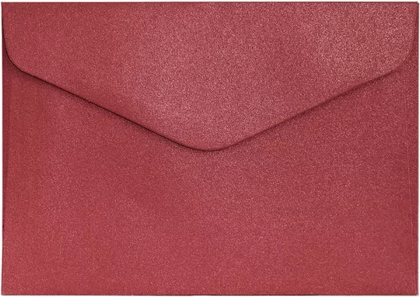 Koperta C6 Pearl czerwona 10 szt - tantis.pl