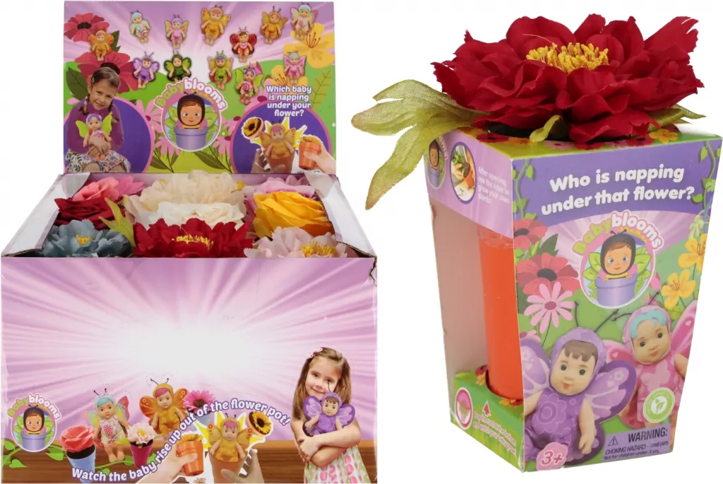 Lalka BabyBlooms z kwiatkiem i akcesoriami. Mix kolorów - tantis.pl