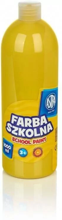 Farba szkolna. Żółta 1000ml - tantis.pl