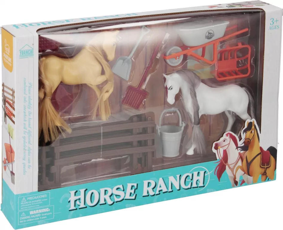 Horse Ranch Konie z akcesoriami Mega Creative 543504 - tantis.pl