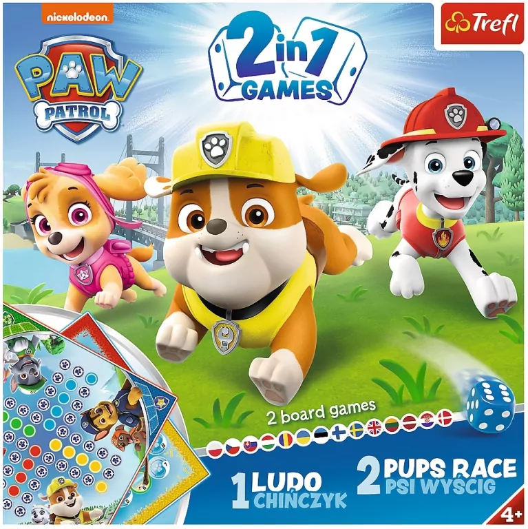 Psi Patrol 2w1. Chińczyk i Psi wyścig - tantis.pl