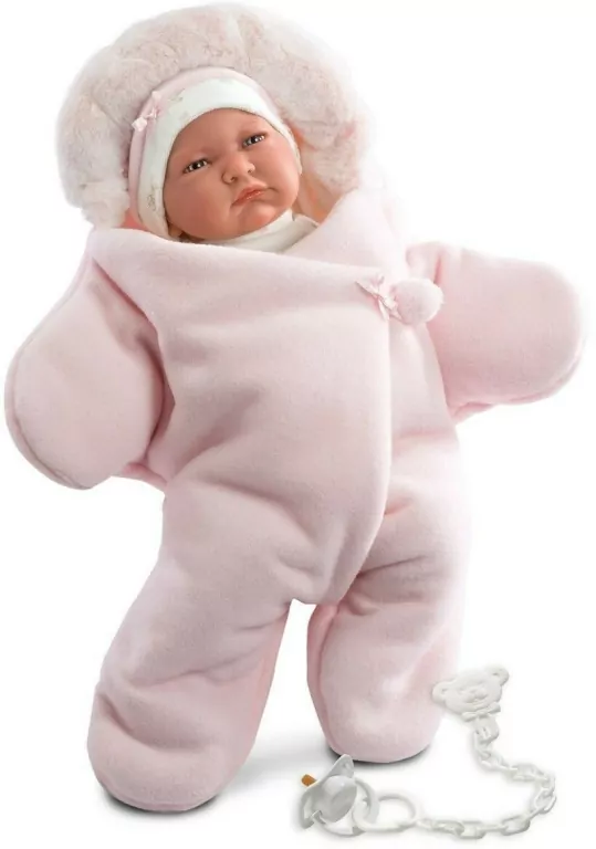 Lalka bobas w różowym kombinezonie - tantis.pl