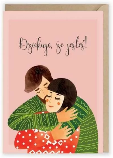 Kartka okolicznościowa. Dziękuję, że jesteś - tantis.pl